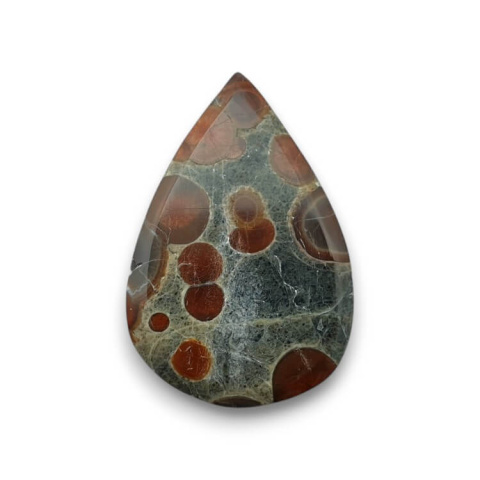 Obsidian walnut cabochon 32x21 mm no. 28 Obsidian walnut cabochon 32x21 mm no. 28