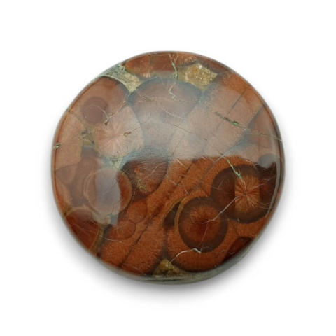 Obsidian walnut cabochon fi 28 mm no. 4 Obsidian walnut cabochon fi 28 mm no. 4