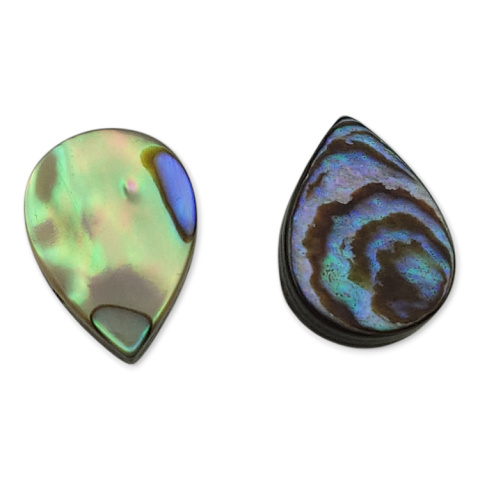 Paua abalone teardrop with hole 14x10 mm 1 pc. Paua abalone teardrop with hole 14x10 mm 1 pc.