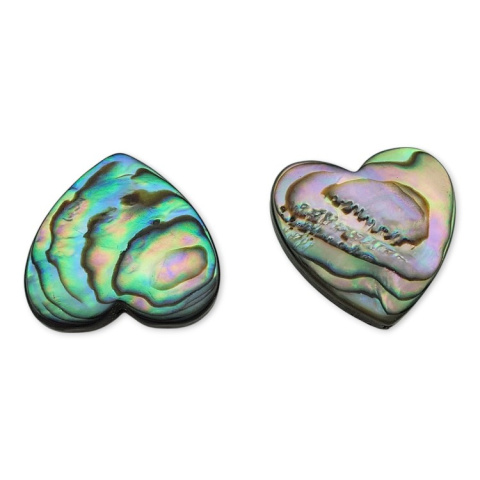 Paua abalone serce z dziurką 20x20 mm 1 szt. Paua abalone serce z dziurką 20x20 mm 1 szt.