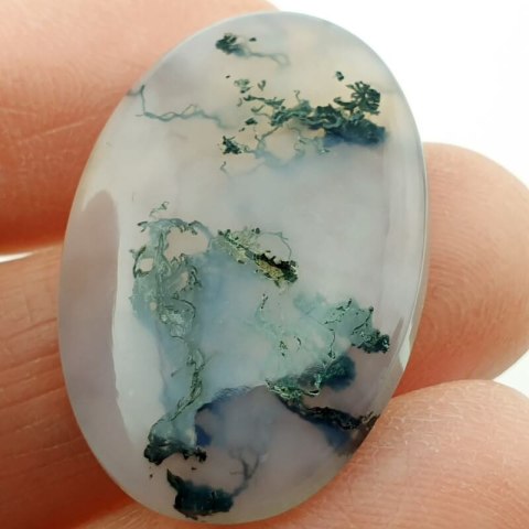 Agate mossy cabochon 31x20 mm no 101 Agate mossy cabochon 31x20 mm no 101