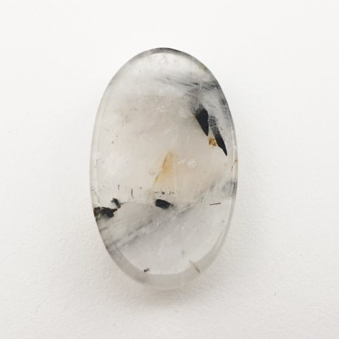 Quartz with tourmaline cabochon 32x19 mm no 46 Quartz with tourmaline cabochon 32x19 mm no 46