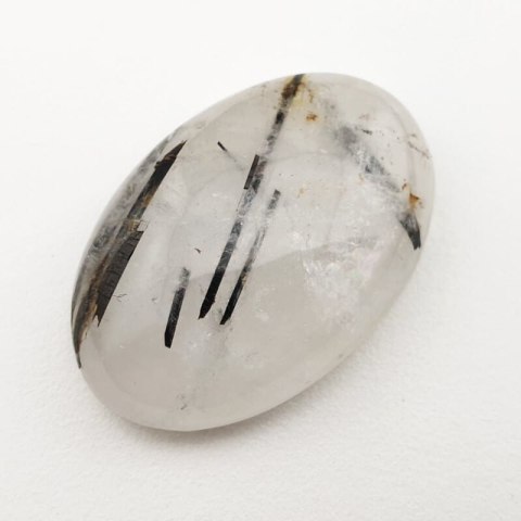 Quartz with tourmaline cabochon 32x21 mm no 42 Quartz with tourmaline cabochon 32x21 mm no 42