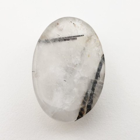 Quartz with tourmaline cabochon 32x21 mm no 42 Quartz with tourmaline cabochon 32x21 mm no 42