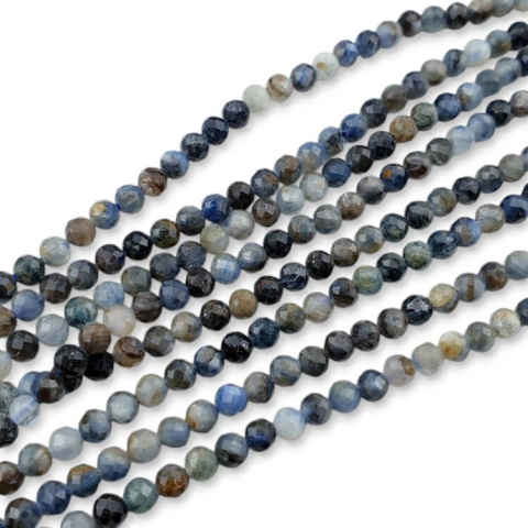 Kyanite faceted ball 4 mm strand Kyanite faceted ball 4 mm strand