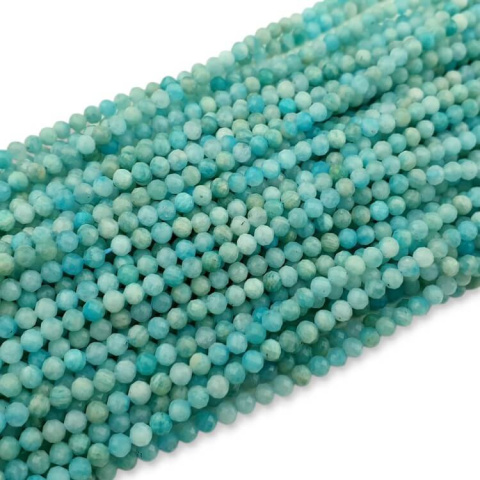 Amazonite faceted ball 3.8 mm strand Amazonite faceted ball 3.8 mm strand
