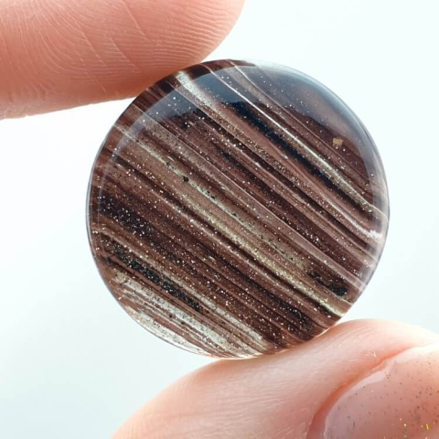 Glass cabochon fi 24 mm no 39 Glass cabochon fi 24 mm no 39