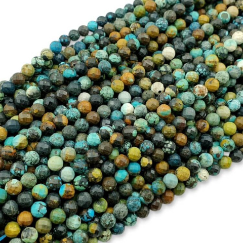 HuBei turquoise faceted ball 6 mm strand HuBei turquoise faceted ball 6 mm strand