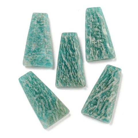 Amazonite faceted stone with hole 25x13 mm 1 pc Amazonite faceted stone with hole 25x13 mm 1 pc