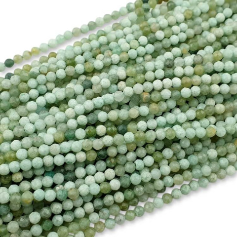 Green aventurine faceted ball 3.5 mm strand Green aventurine faceted ball 3.5 mm strand