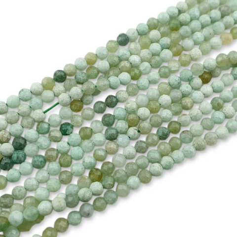 Green aventurine faceted ball 3.5 mm strand Green aventurine faceted ball 3.5 mm strand
