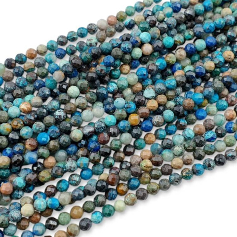 Chrysocola faceted ball 4.5 mm strand Chrysocola faceted ball 4.5 mm strand
