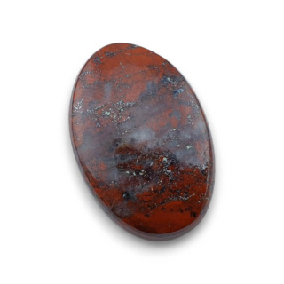 Jasper red cabochon 26x17 mm no. 57