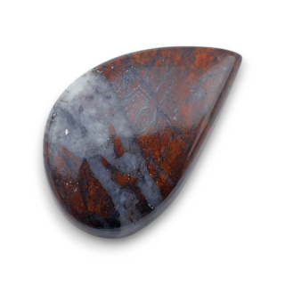 Jasper red cabochon 27x17 mm no. 83