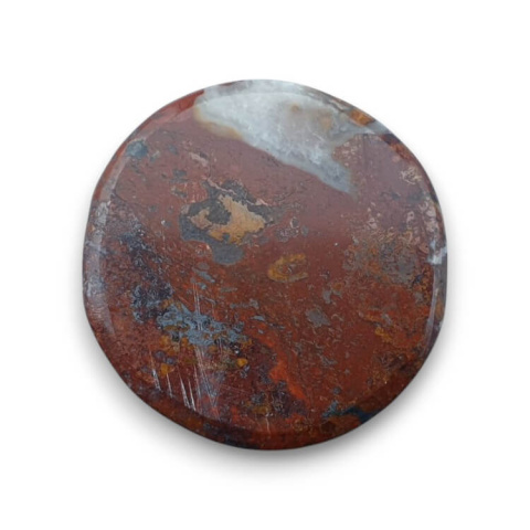 Red jasper cabochon dia. 27 mm no 36 Red jasper cabochon dia. 27 mm no 36