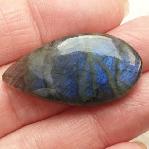 Labradorite cabochon 36x19 mm no. B50 Labradorite cabochon 36x19 mm no. B50