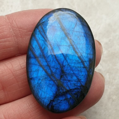 Labradorite cabochon 38x26 mm no. A950 Labradorite cabochon 38x26 mm no. A950