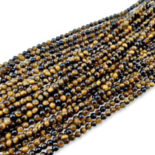 Tiger eye ball 3 mm string