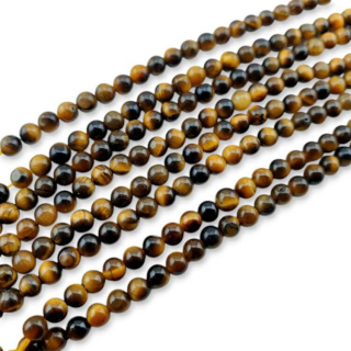 Tiger eye ball 3 mm string