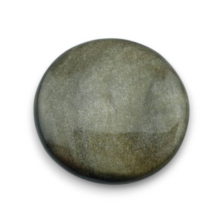 Gold obsidian cabochon fi 25 mm no 33