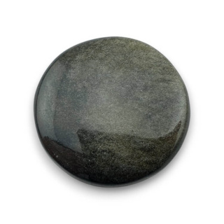 Gold obsidian cabochon fi 25 mm no 59