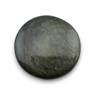 Gold obsidian cabochon fi 25 mm no 59