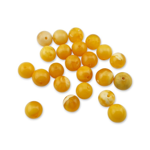 Baltic amber milky ball 6 mm 1 pc Baltic amber milky ball 6 mm 1 pc