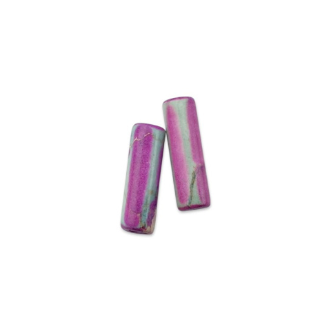 Imperial jasper medium purple cylinder 13x4 mm 2 pcs Imperial jasper medium purple cylinder 13x4 mm 2 pcs