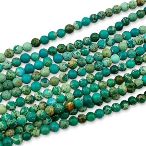 Imperial jasper green ball 4 mm strand Imperial jasper green ball 4 mm strand