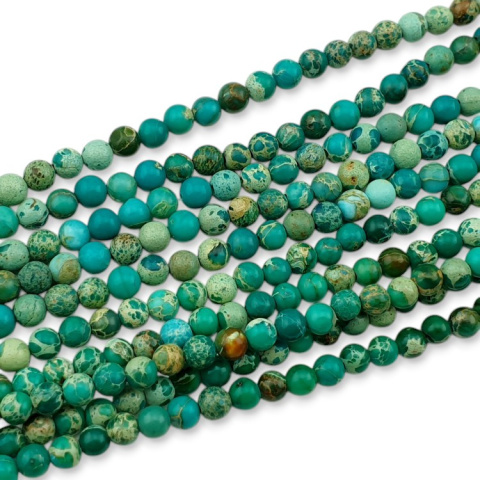 Imperial jasper green ball 4 mm strand Imperial jasper green ball 4 mm strand