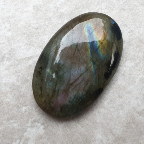Labradorite cabochon 40x19 mm no. B142 Labradorite cabochon 40x19 mm no. B142