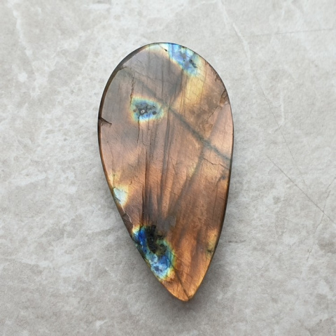 Labradorite cabochon 42x22 mm no. B73 Labradorite cabochon 42x22 mm no. B73