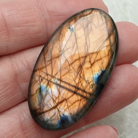 Labradorite cabochon 44x24 mm no B139 Labradorite cabochon 44x24 mm no B139