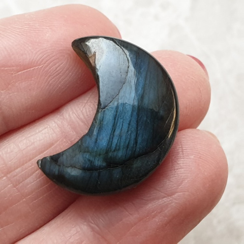 Labradorite cabochon moon 24x19 mm no. 200 Labradorite cabochon moon 24x19 mm no. 200