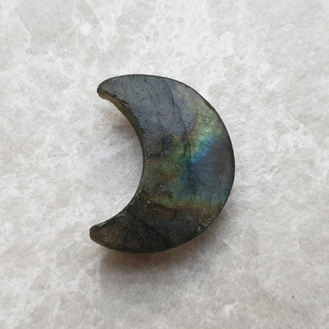 Labradorite cabochon moon 24x19 mm no. 256 Labradorite cabochon moon 24x19 mm no. 256