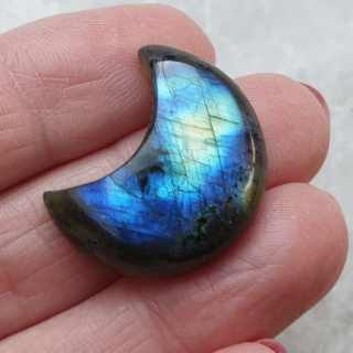 Labradoryt kaboszon księżyc 25x21 mm nr 178