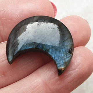 Labradoryt kaboszon księżyc 25x22 mm nr 198