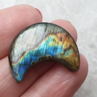 Labradoryt kaboszon księżyc 26x21 mm nr 236