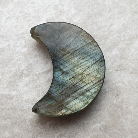 Labradorite cabochon moon 26x21 mm no 236 Labradorite cabochon moon 26x21 mm no 236