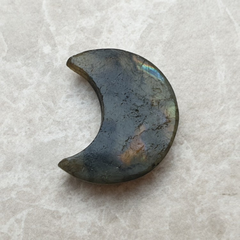 Labradorite cabochon moon 26x22 mm no 184 Labradorite cabochon moon 26x22 mm no 184