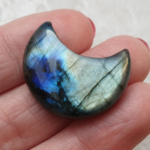 Labradorite cabochon moon 27x22 mm no 188 Labradorite cabochon moon 27x22 mm no 188