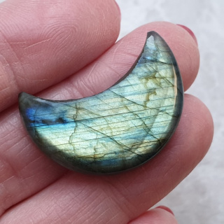 Labradoryt kaboszon księżyc 29x21 mm nr 192