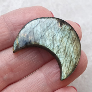 Labradoryt kaboszon księżyc 32x26 mm nr 169