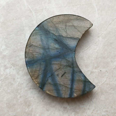 Labradorite cabochon moon 36x29 mm no. 186 Labradorite cabochon moon 36x29 mm no. 186