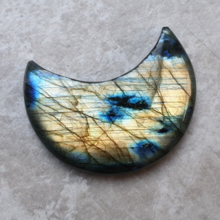 Labradoryt kaboszon księżyc 37x26 mm nr 181