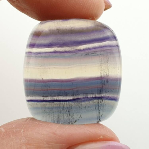 Fluorite cabochon 2.7x25 mm no. 13 Fluorite cabochon 2.7x25 mm no. 13