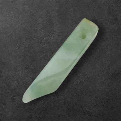 Green aventurine icicle 35x9 mm no 139 Green aventurine icicle 35x9 mm no 139