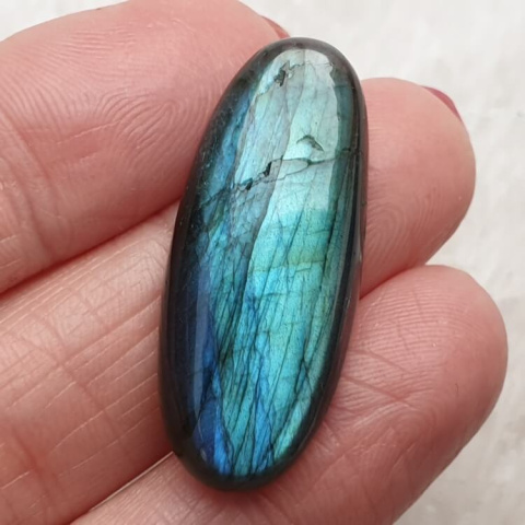 Labradorite cabochon 33x14 mm no. B234 Labradorite cabochon 33x14 mm no. B234