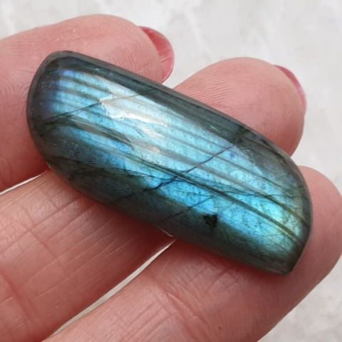 Labradorite cabochon 37x15 mm no B256 Labradorite cabochon 37x15 mm no B256