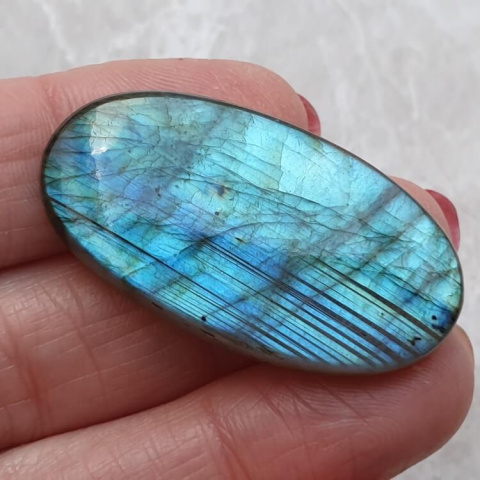 Labradorite cabochon 39x21 mm no. B258 Labradorite cabochon 39x21 mm no. B258